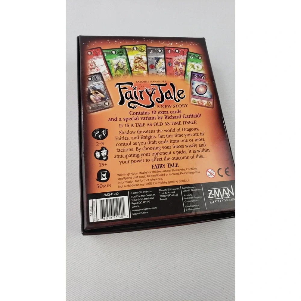 Fairy Tale A New Story Card Game Satoshi Nakamura Z-Man Games -- Open Box New